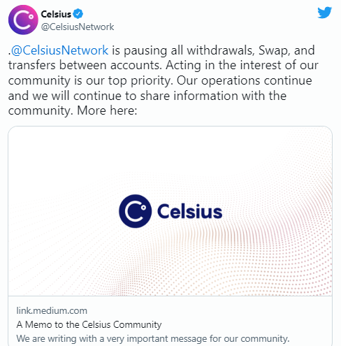 tweet de Celsius